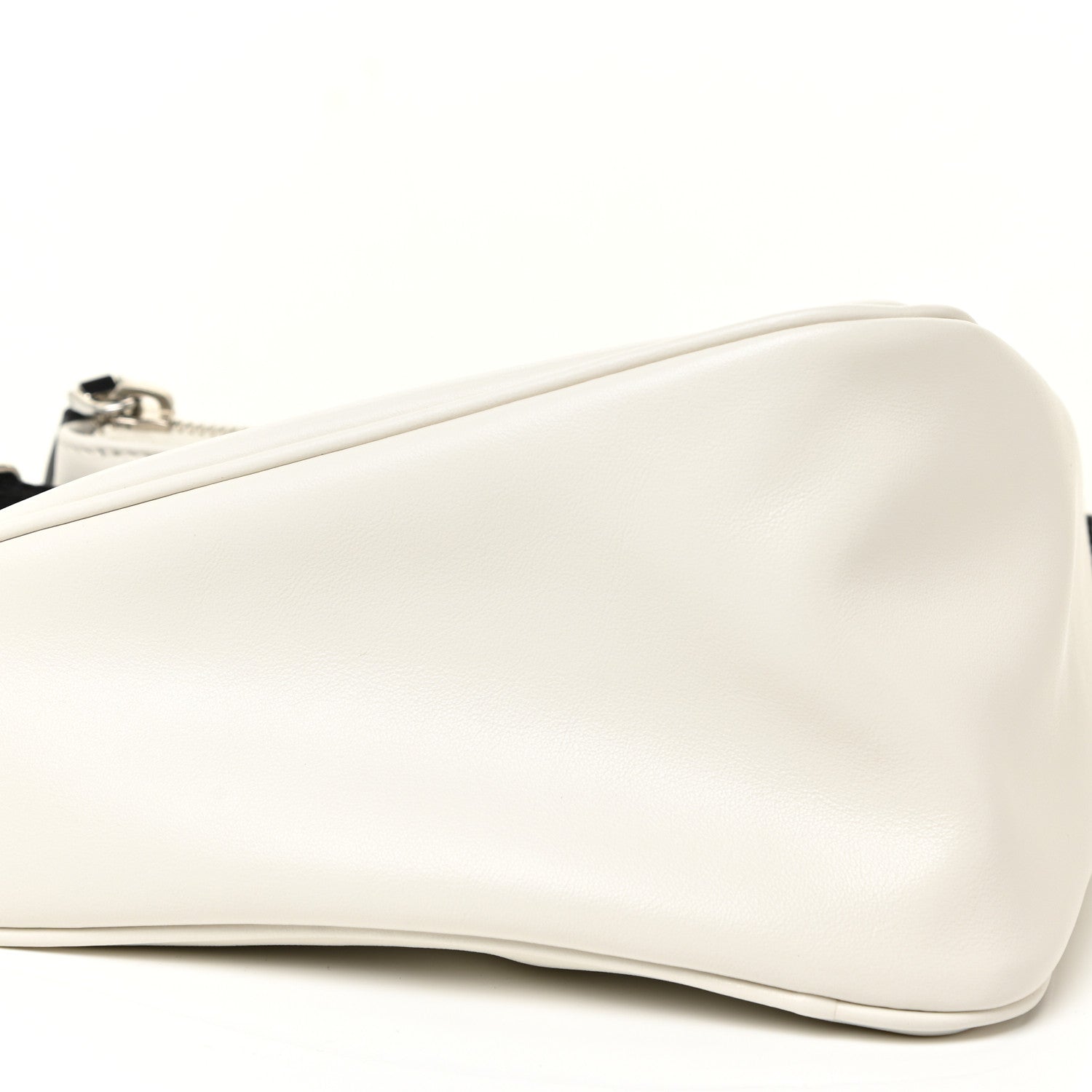 Prada Grace Lux Triangle Shoulder Bag White 8 of 11