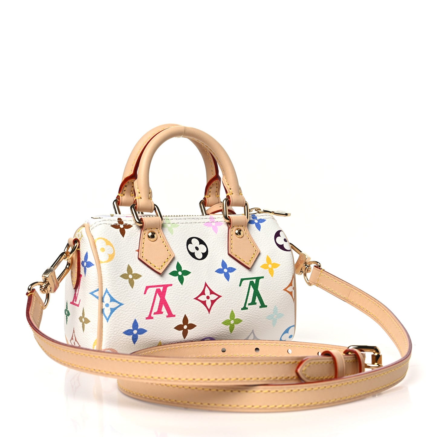 LV X TM Monogram Multicolor Nano Speedy White