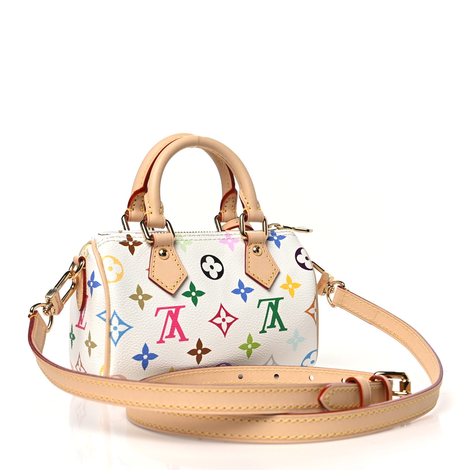 Louis Vuitton LV X TM Monogram Multicolor Nano Speedy White 3 of 10