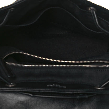Saint Laurent Calfskin Y Quilted Monogram Small Loulou Backpack Black 5 of 16