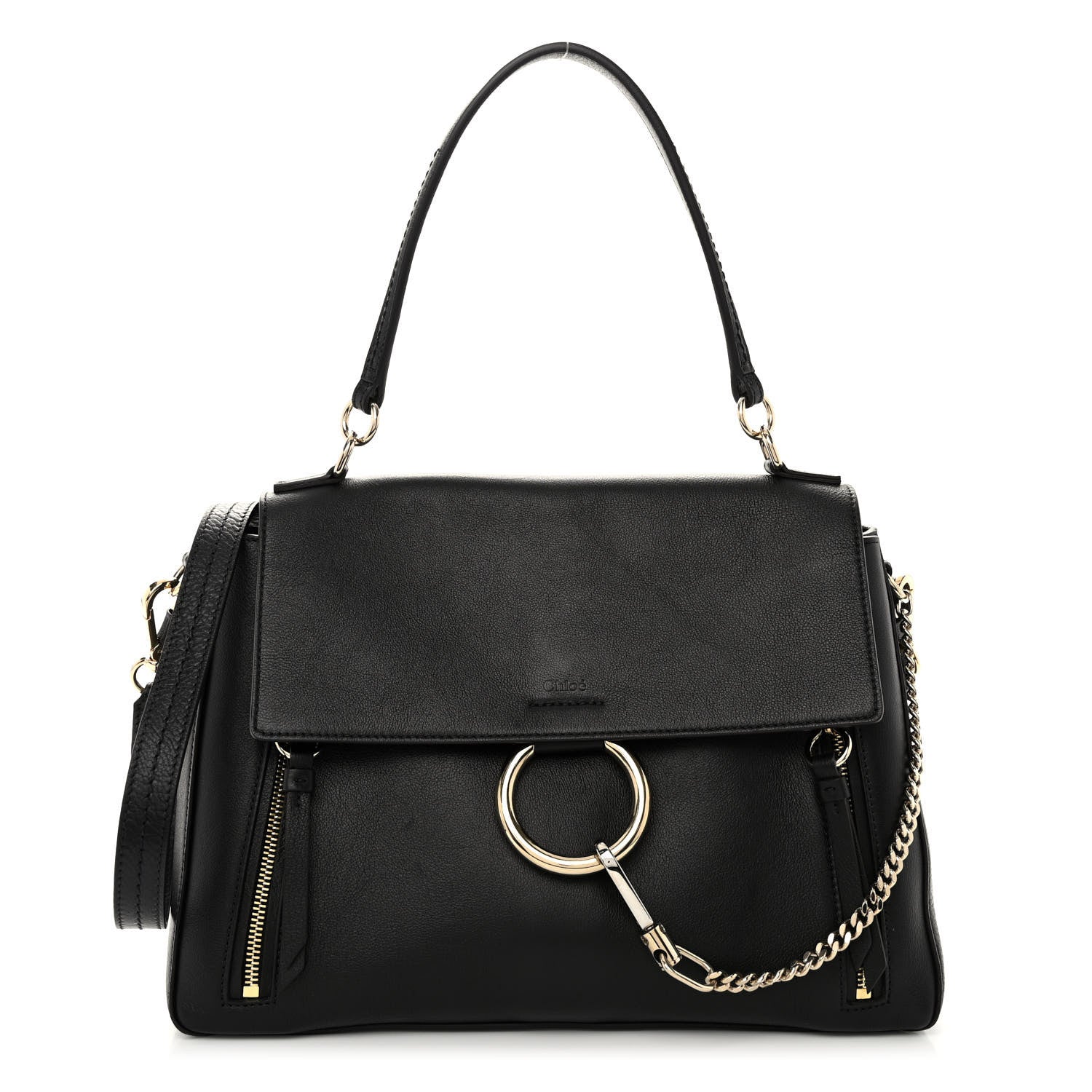 Chloe Calfskin Small Faye Day Shoulder Bag Black 1 of 10