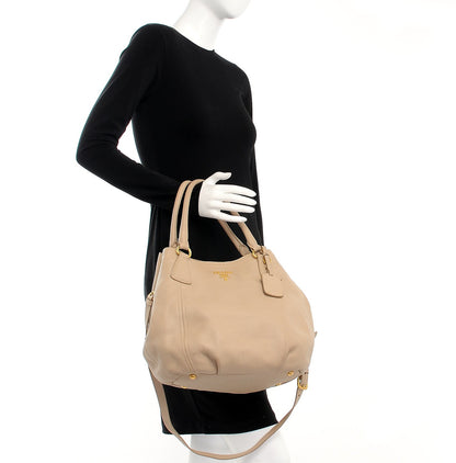 Prada Vitello Daino Tote Pomice 3 of 9
