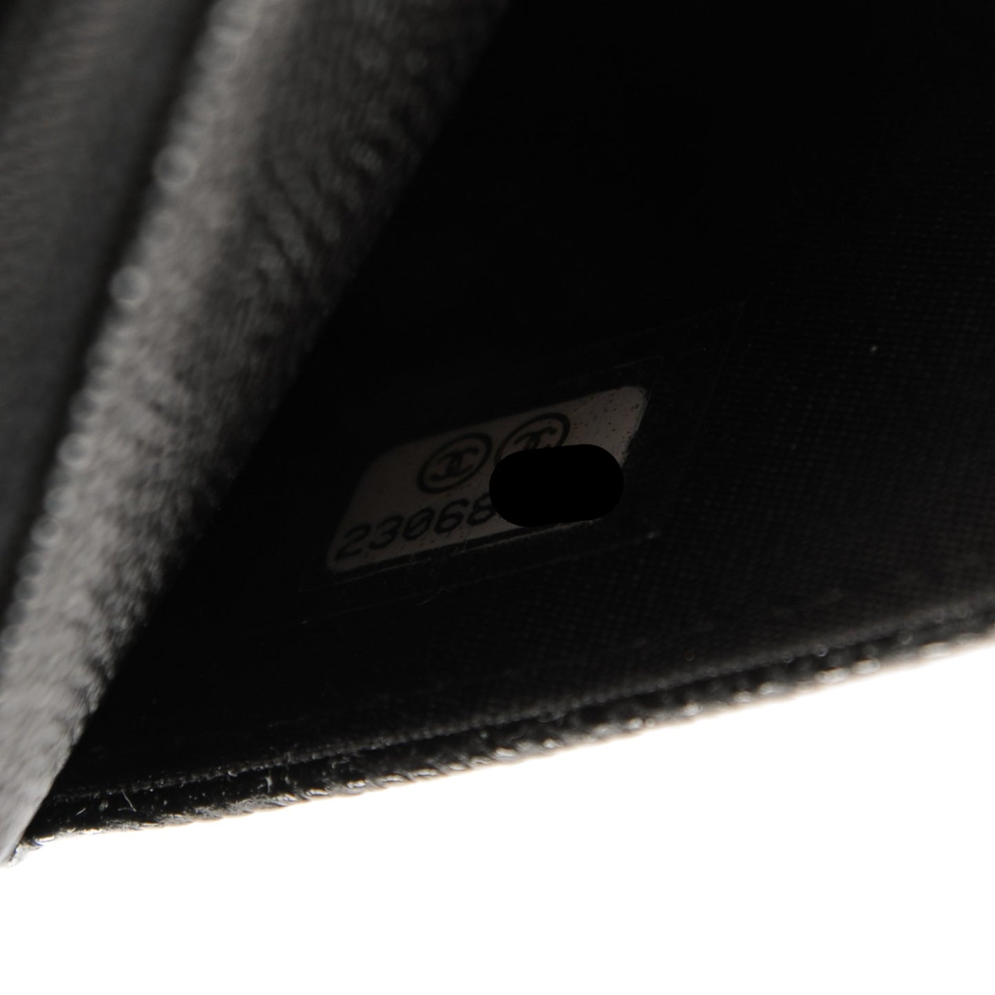 Caviar Quilted Boy Wallet On Chain WOC Black