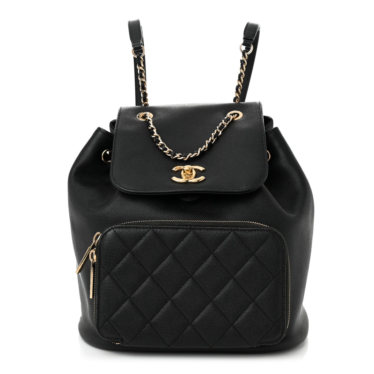 Caviar Quilted Business Affinity Backpack Black
