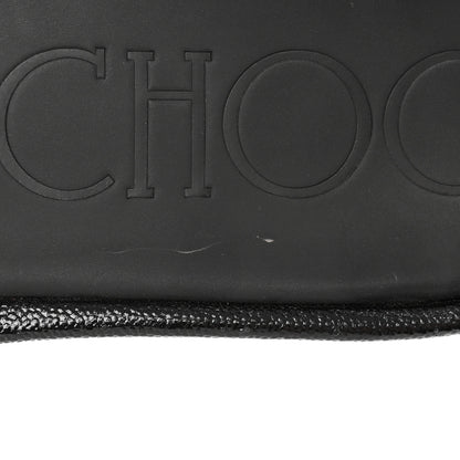 Jimmy Choo Canvas Pearl Embellished Fitz Slide Sandals 40 Black 11 of 12