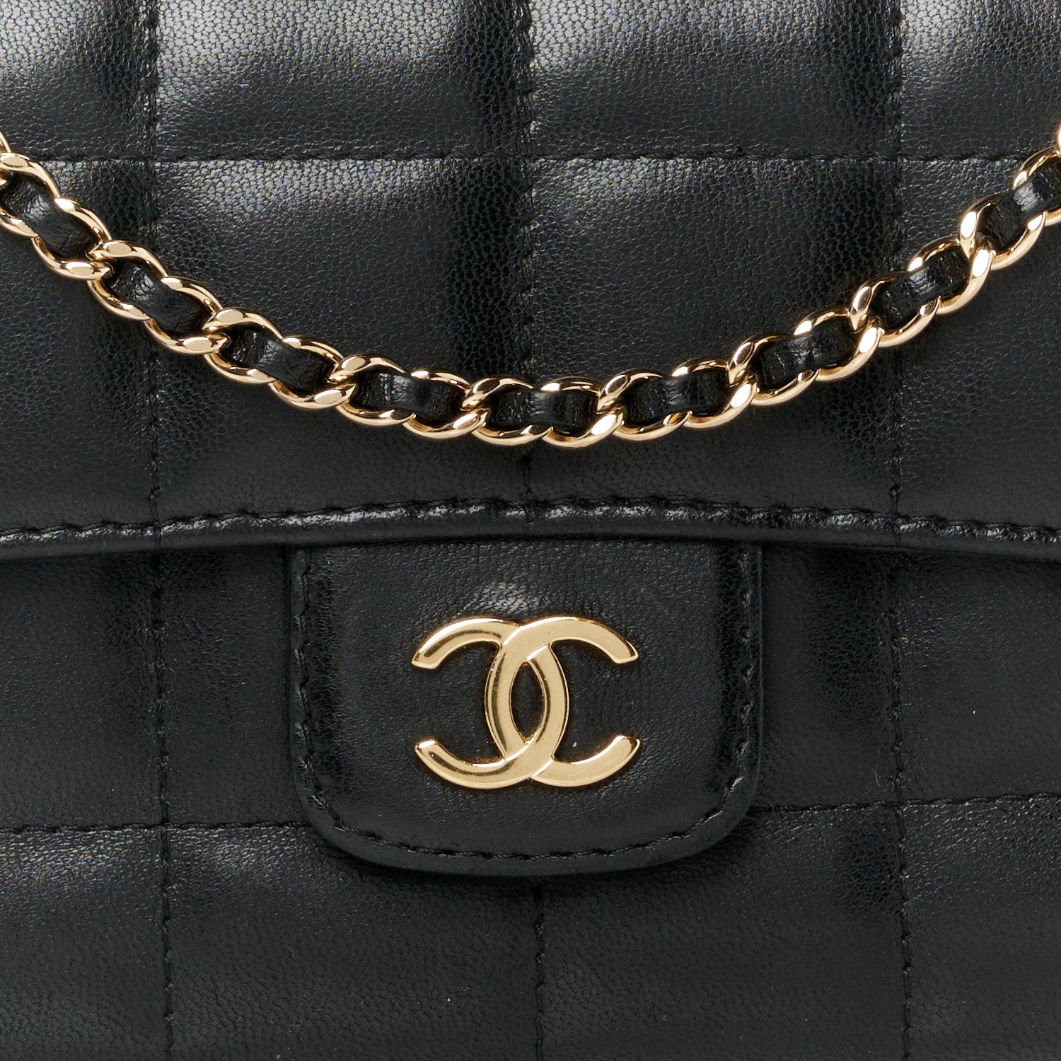 Chanel Lambskin Quilted Mini Chocolate Bar Flap Black 8 of 10