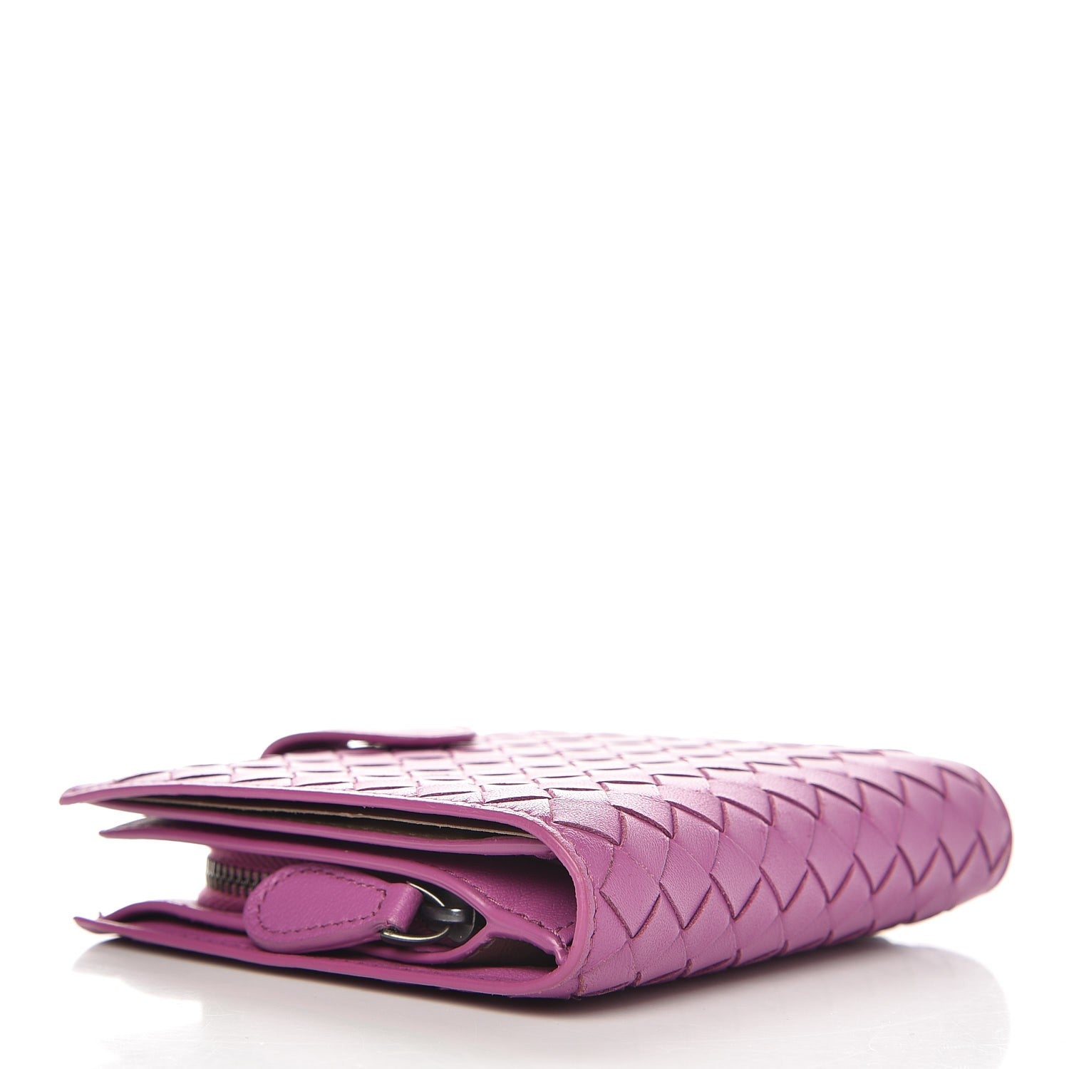 Bottega Veneta Nappa Intrecciato French Flap Wallet Peony 4 of 8