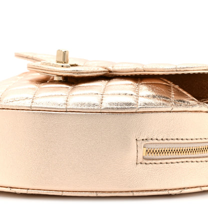 Chanel Metallic Lambskin Quilted CC In Love Heart Bag Gold 9 of 11
