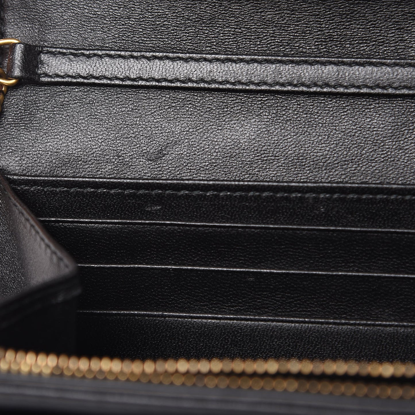 Lambskin Cannage Studded Dioraddict Wallet on Chain Black