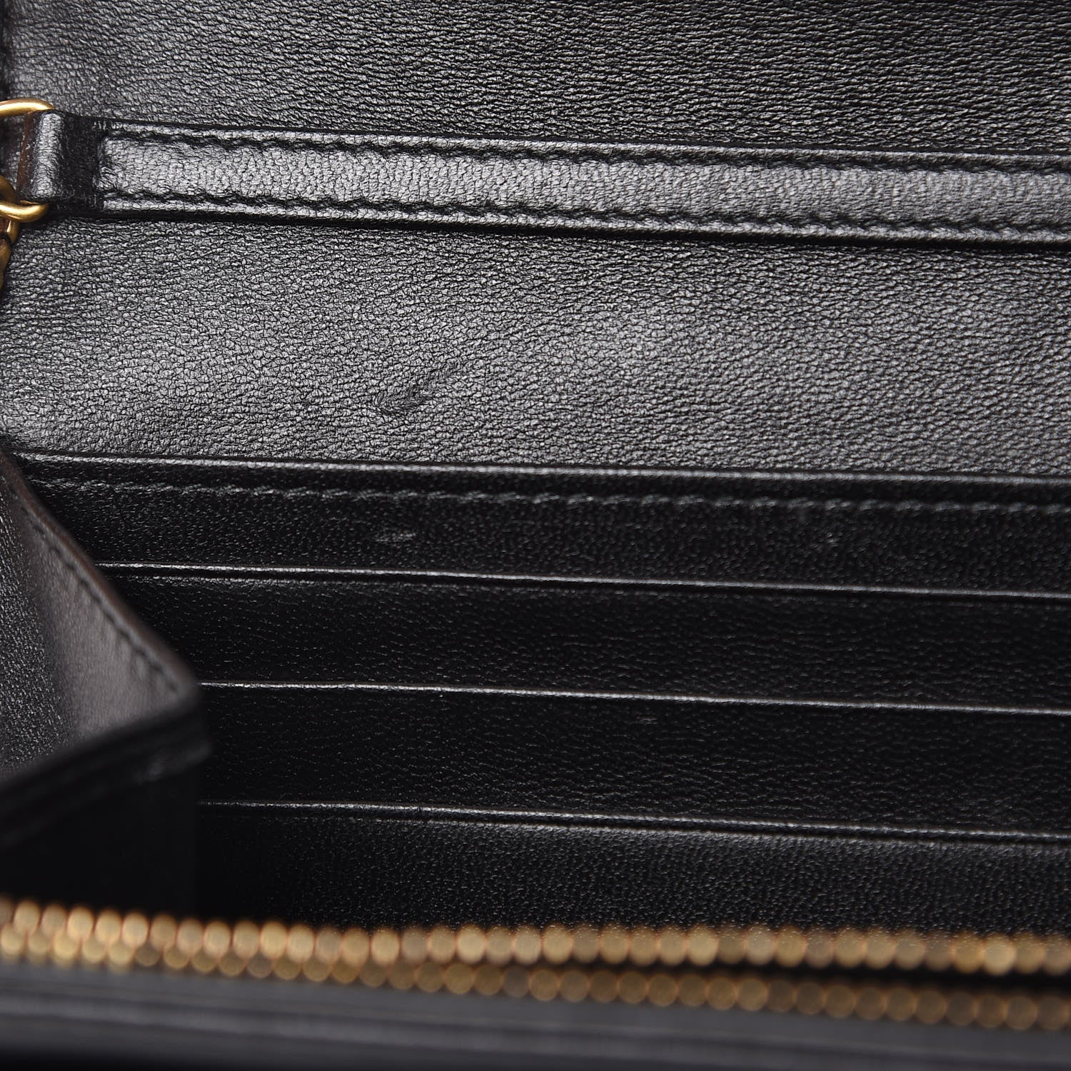 Christian Dior Lambskin Cannage Studded Dioraddict Wallet on Chain Black 9 of 11