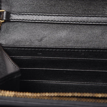 Christian Dior Lambskin Cannage Studded Dioraddict Wallet on Chain Black 9 of 11
