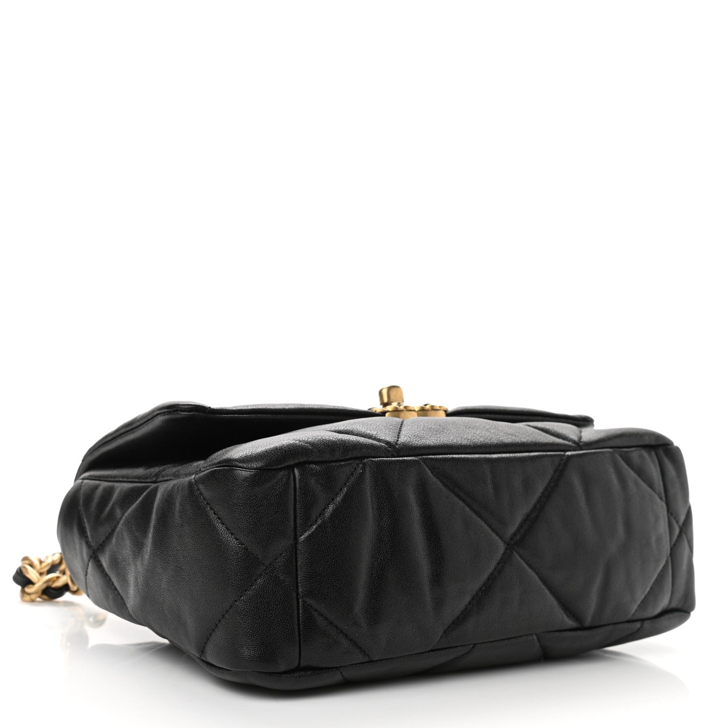 Chanel Lambskin Quilted Medium Chanel 19 Flap Black 4 of 11