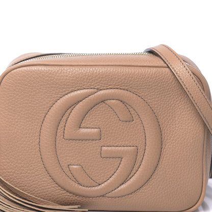 Gucci Pebbled Calfskin Small Soho Disco Bag Camelia 8 of 10