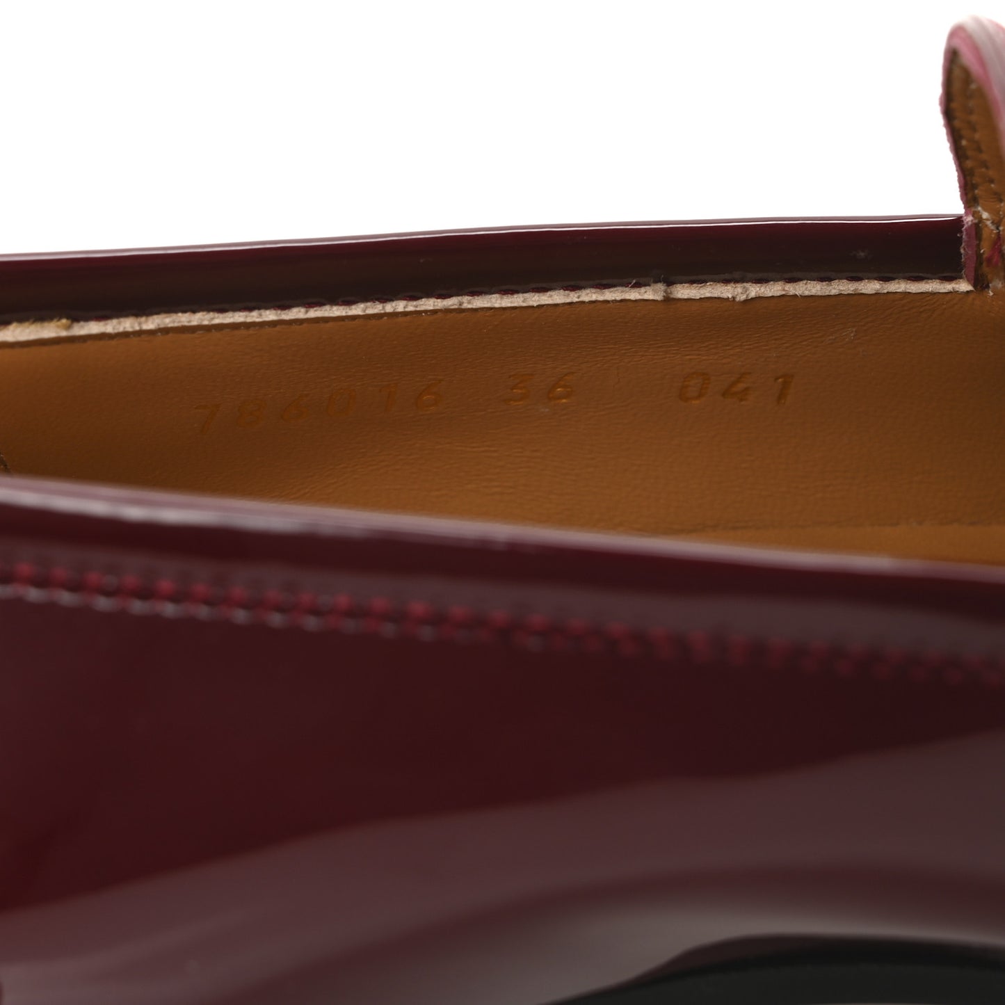Vitello Vernice Soft Nappa Womens Jordaan Loafers 36 Rosso Ancora