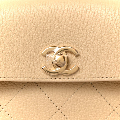Chanel Grained Calfskin Stitched Urban Essentials Small Shopping Bag Beige 18 of 23
