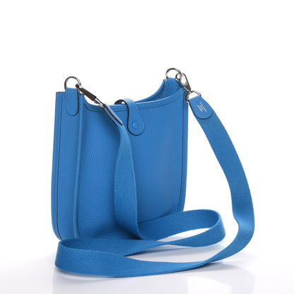 Hermes Taurillon Clemence Evelyne TPM Bleu Zanzibar 3 of 8