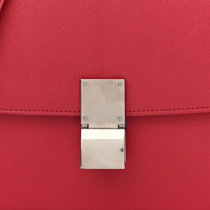 Celine Goatskin Medium Classic Box Flap Bag Dark Pink 8 of 13