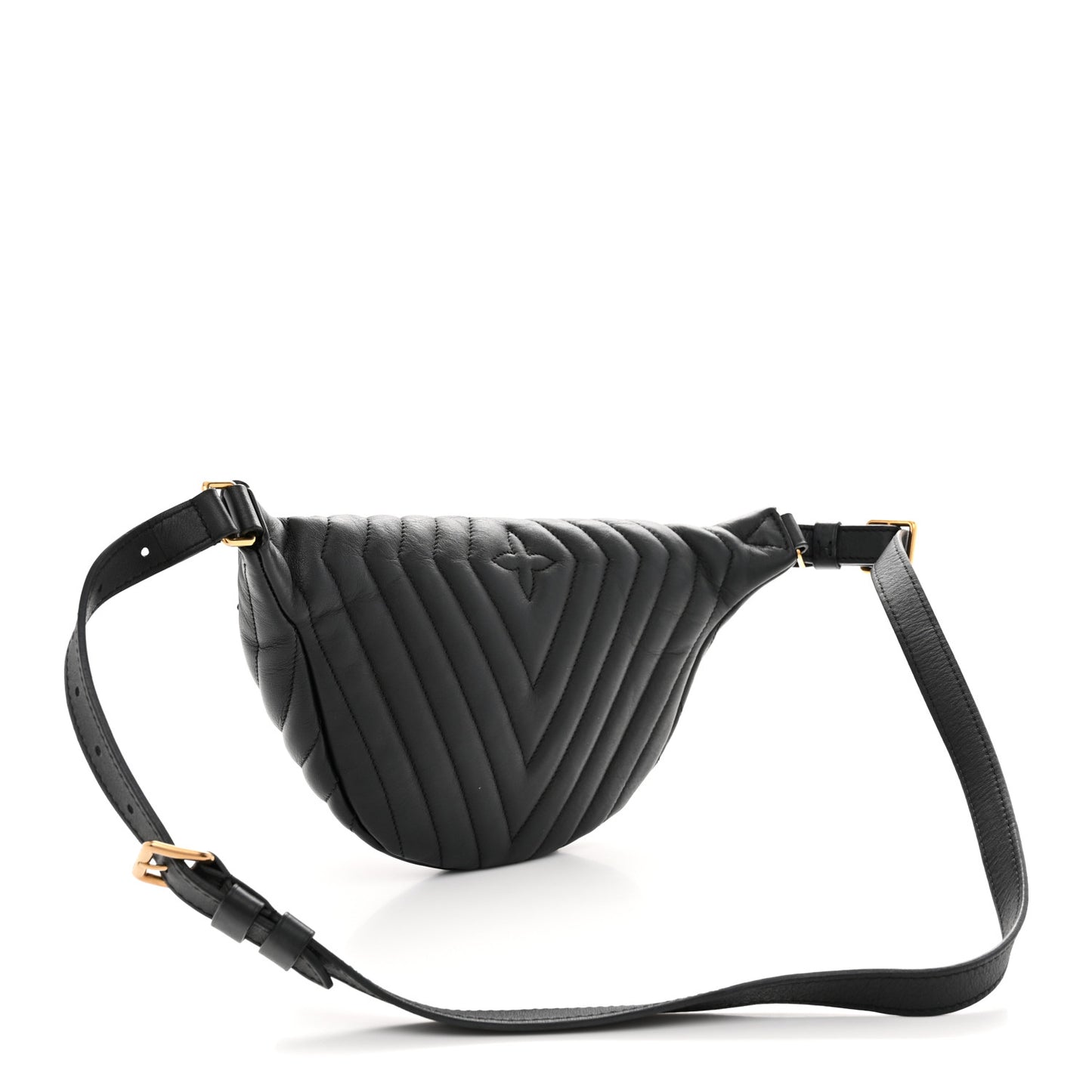 Calfskin Quilted New Wave Bumbag Black