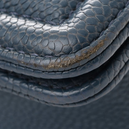 Chanel Caviar Quilted Medium Boy Flap Navy 11 of 11