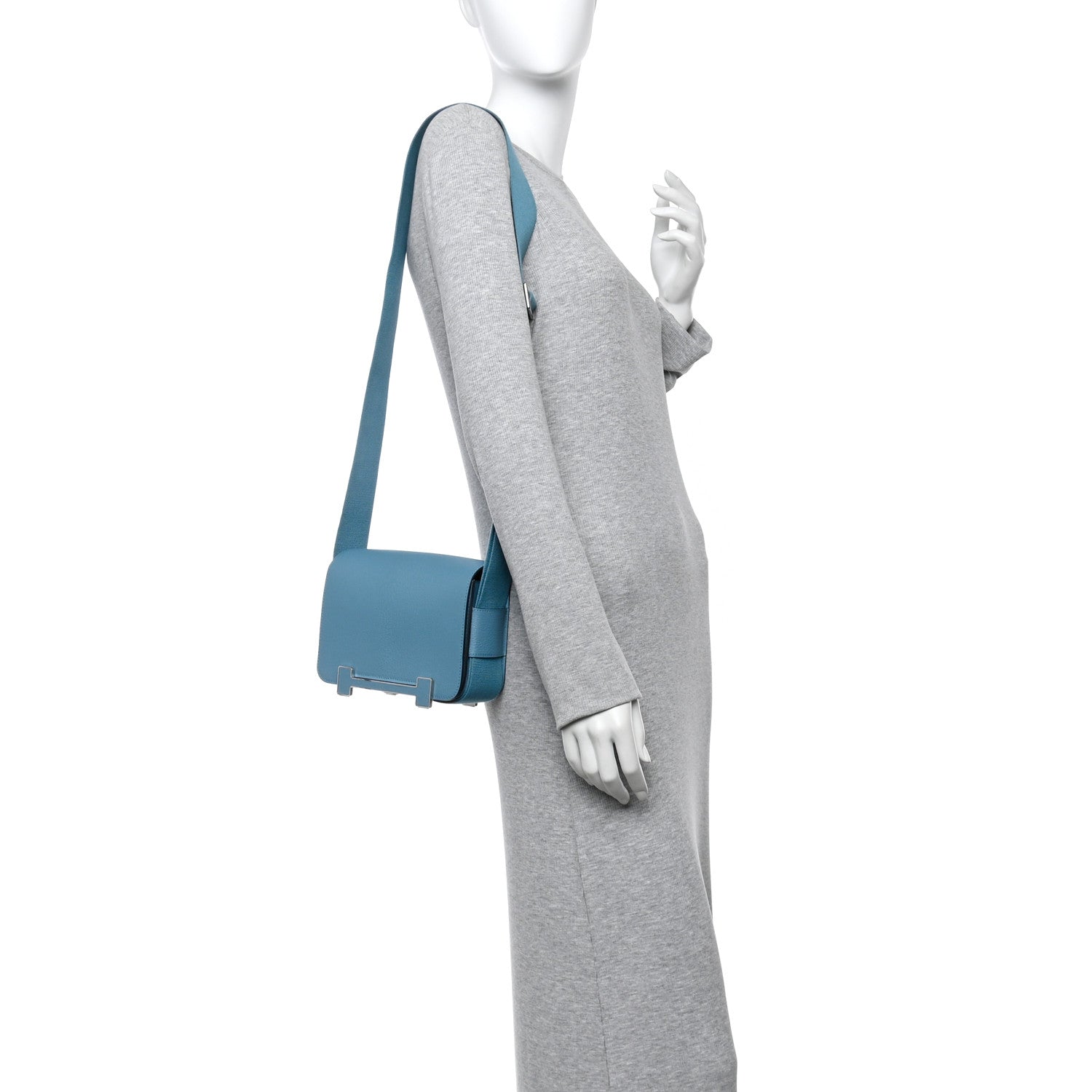 Hermes Chevre Mysore Geta New Bleu Jean 2 of 12