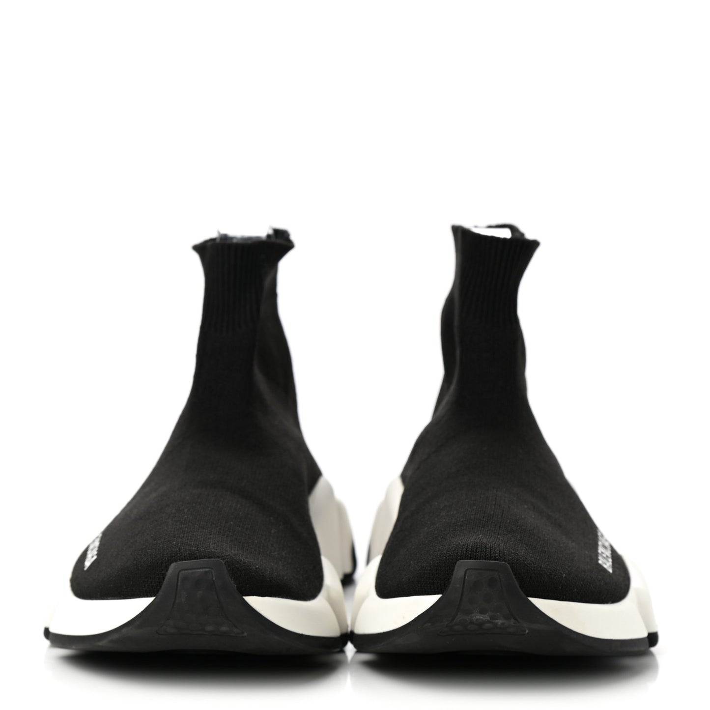 Neoprene Knit Womens Speed Sneakers 37 Black White