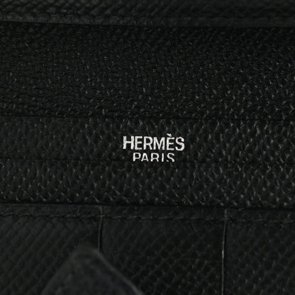 Hermes Epsom Bearn Gusset Wallet Black 12 of 16