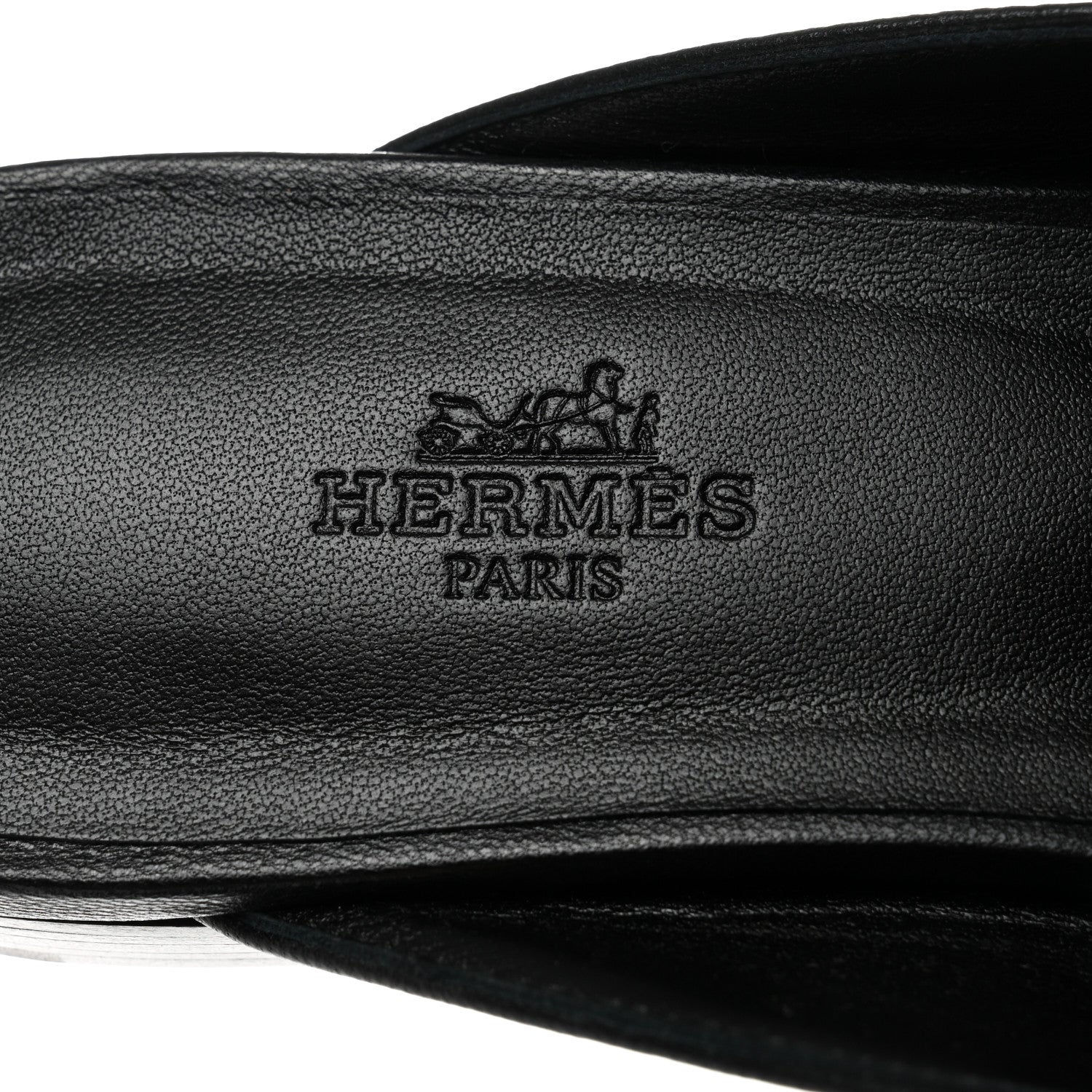 Hermes Goatskin Groupie Mules 38.5 Black 7 of 9