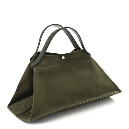 The Row Cotton Twill East West Idaho Tote Green 3 of 9