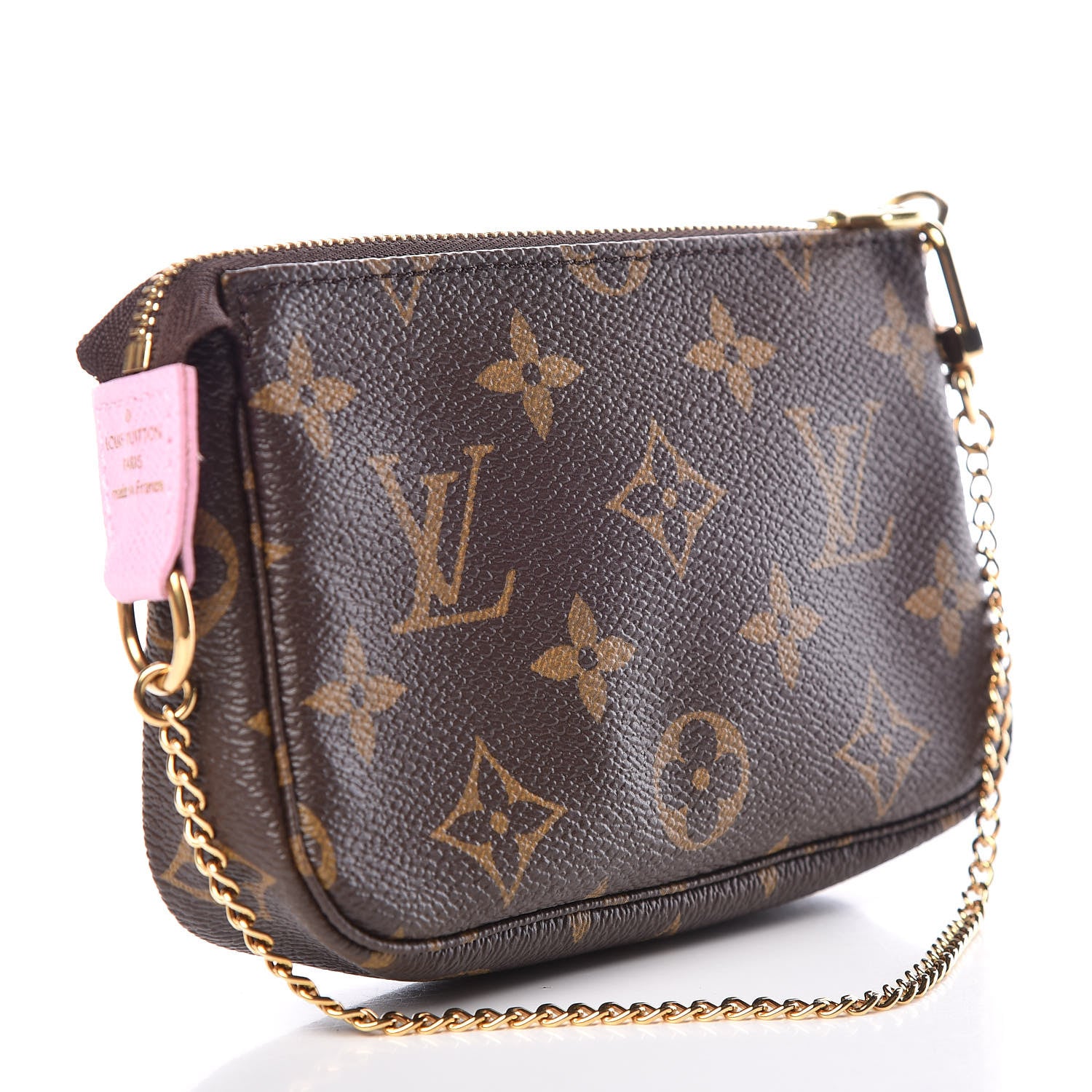 Louis Vuitton Monogram 2016 Christmas Animation Mini Pochette Accessories Rose Ballerine 3 of 8