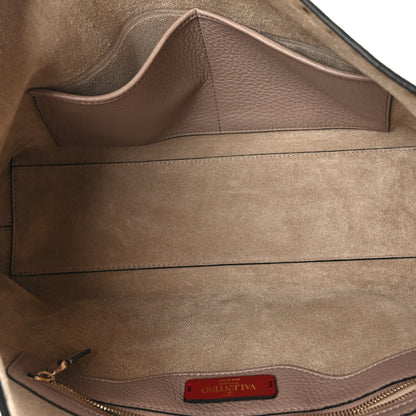 Valentino Garavani Grained Calfskin Small Rockstud Shoulder Tote Poudre 5 of 8