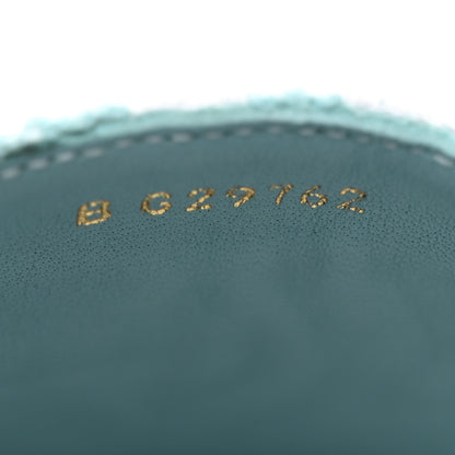 Chanel Mixed Fibers Jacquard Lambskin CC Espadrilles 39 Turquoise White 9 of 9