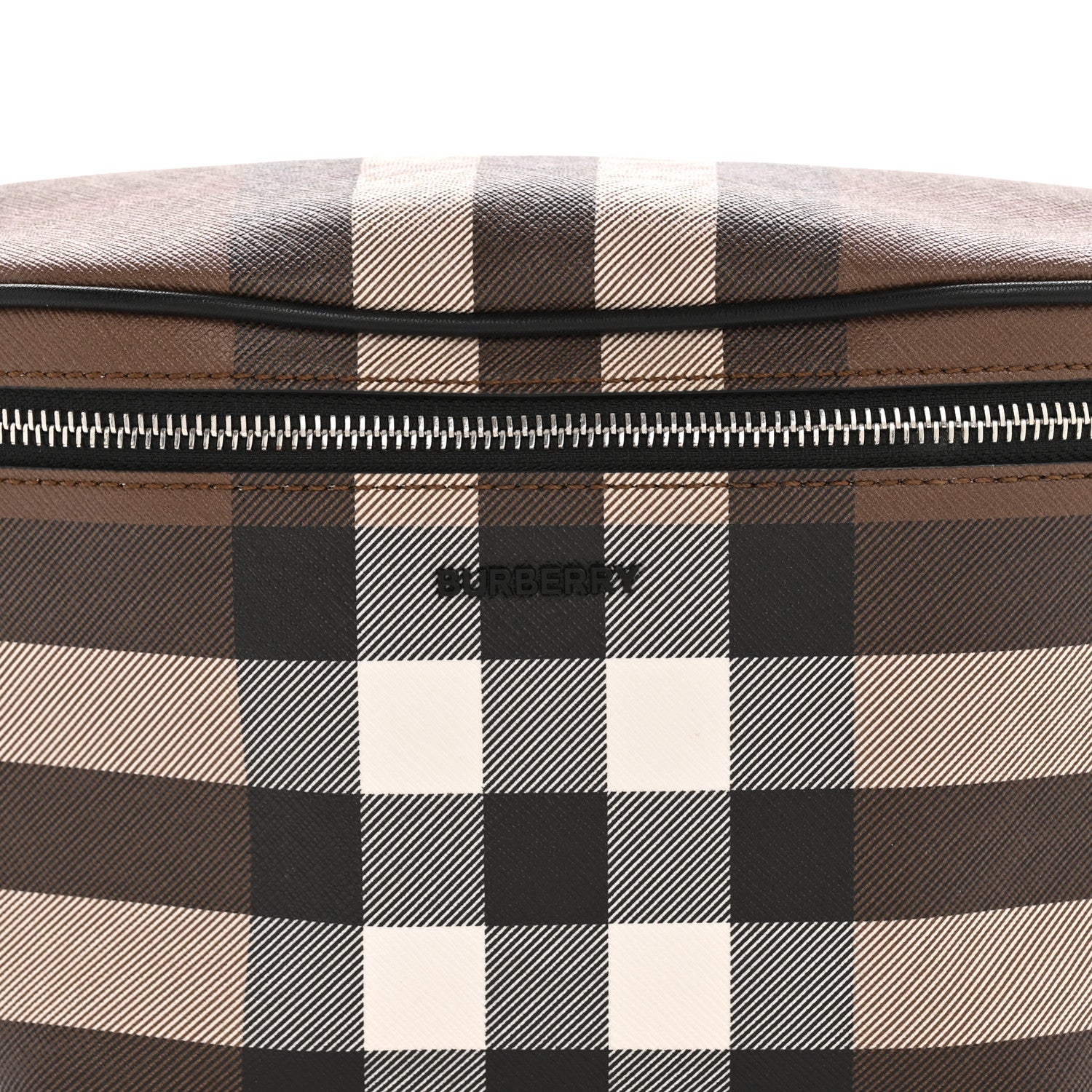 Burberry E-canvas Check Bum Bag Dark Birch Brown 8 of 11