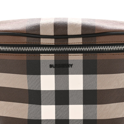 Burberry E-canvas Check Bum Bag Dark Birch Brown 8 of 11