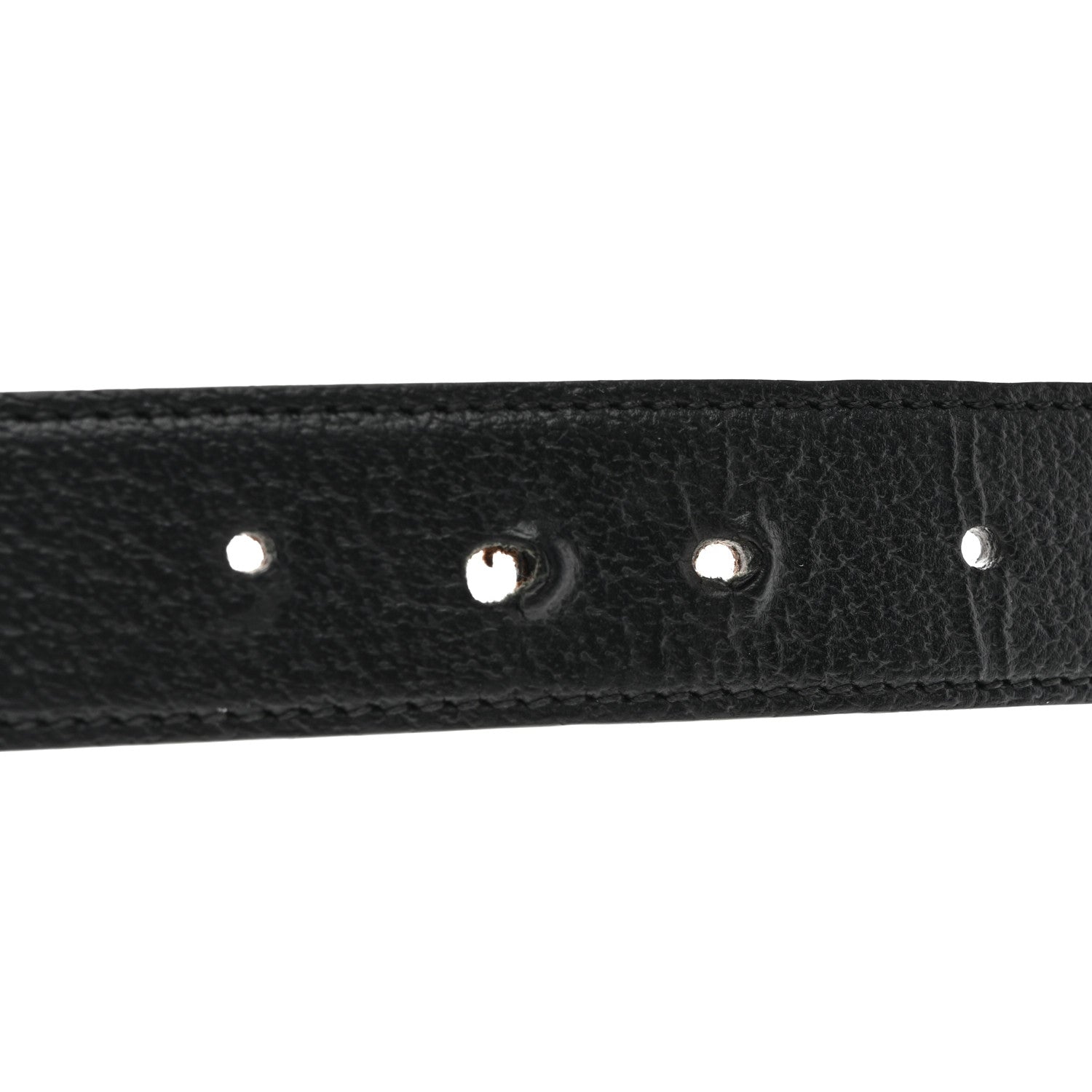 Gucci Textured Dollar Calfskin Ciny Calf Lux Squared Interlocking G 30mm Reversible Belt 105 42 Brown Black 7 of 7
