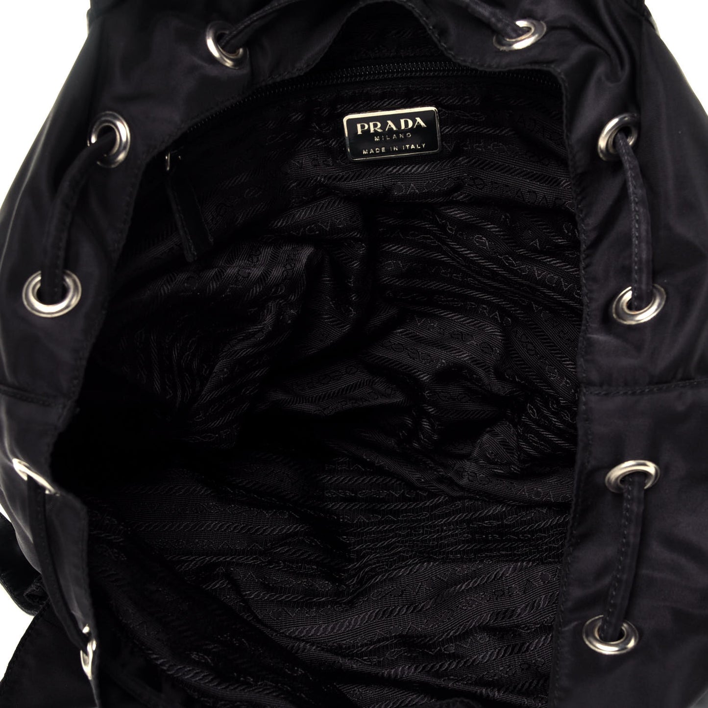 Nylon Vela Medium Backpack Black