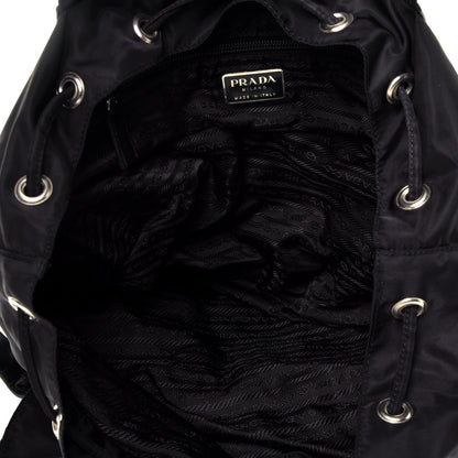 Prada Nylon Vela Medium Backpack Black 5 of 10
