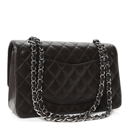 Chanel Caviar Quilted Medium Double Flap Brown 3 of 10