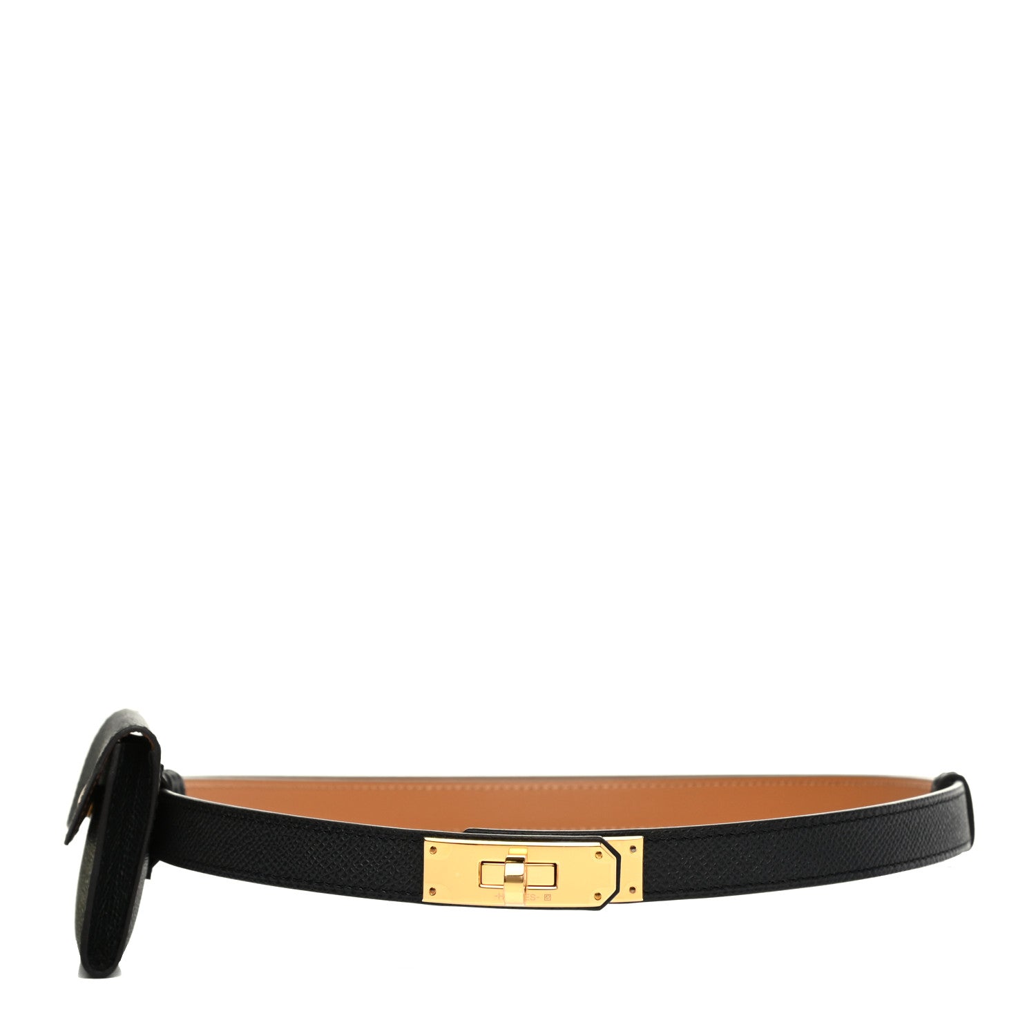 Hermes Epsom Kelly Pocket Belt Black 1 of 9