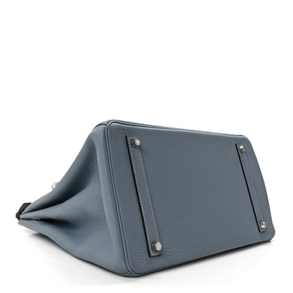 Hermes Togo BIRKIN 35 Bleu Lin 4 of 14