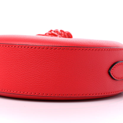 Versace Calfskin La Medusa Round Camera Bag Red 8 of 8