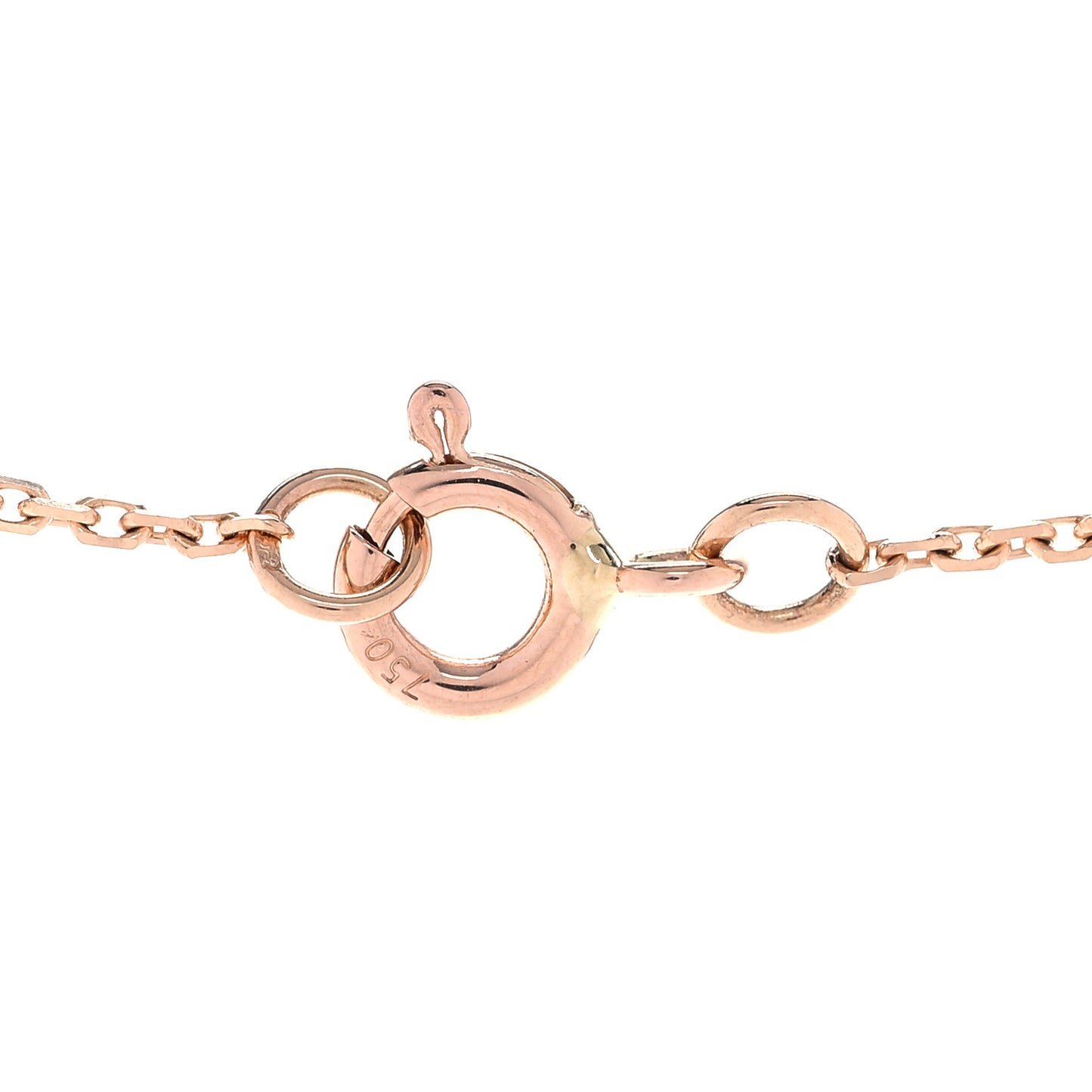 18K Pink Gold Diamond Pink Mother of Pearl Color Blossom BB Star Pendant Necklace