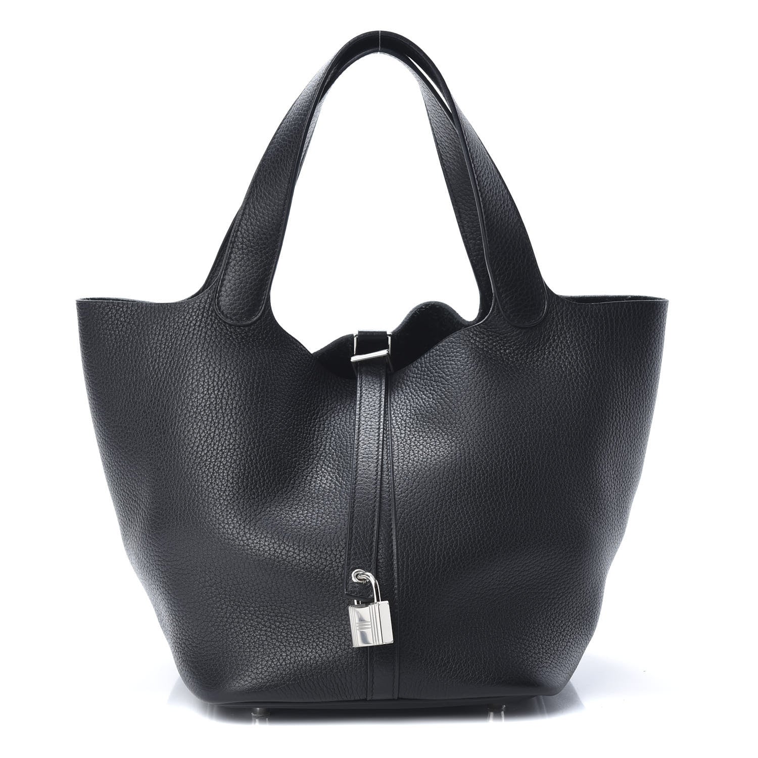 Hermes Taurillon Clemence Picotin Lock 22 MM Black 1 of 13
