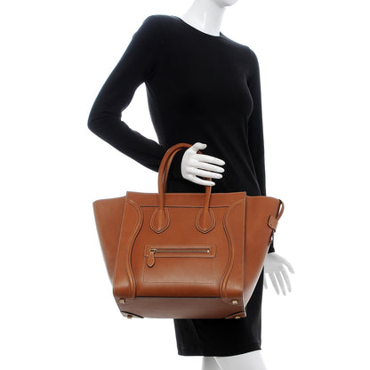 Celine Natural Calfskin Mini Luggage Tan 2 of 12