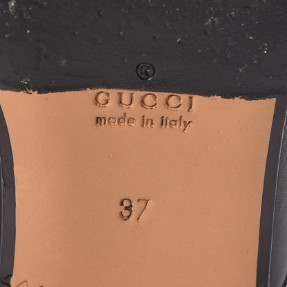 Gucci Calfskin Womens Princetown Slippers 37 Black 8 of 9