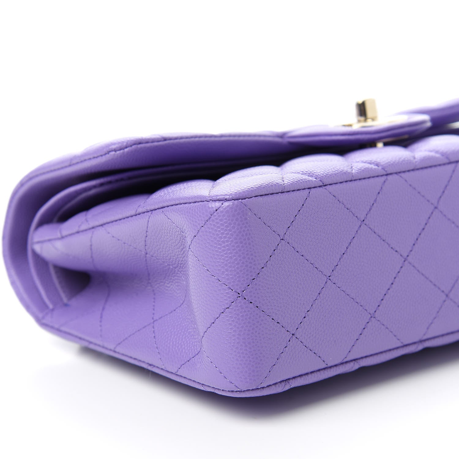Chanel Caviar Quilted Small Double Flap Purple 6 of 11