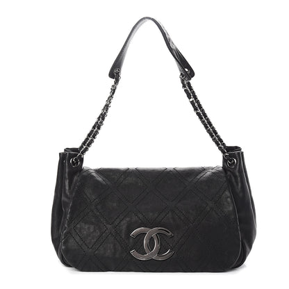 Chanel Calfskin Diamond Stitch Small Flap Black 1 of 12