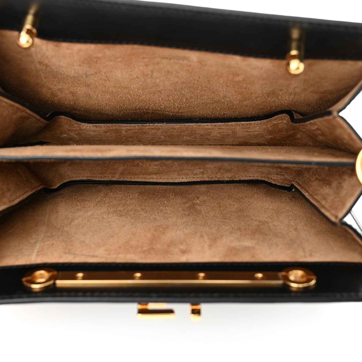 Vitello King Luxor Fendi Touch Shoulder Bag Black