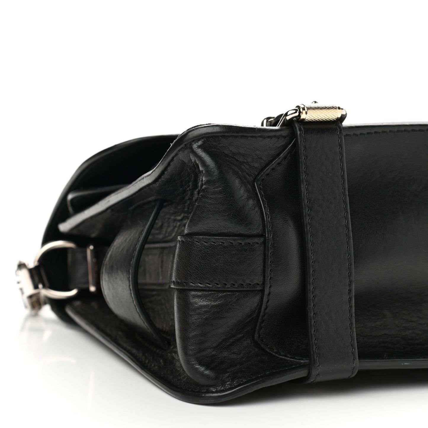 Calfskin PS11 Classic Shoulder Bag Black