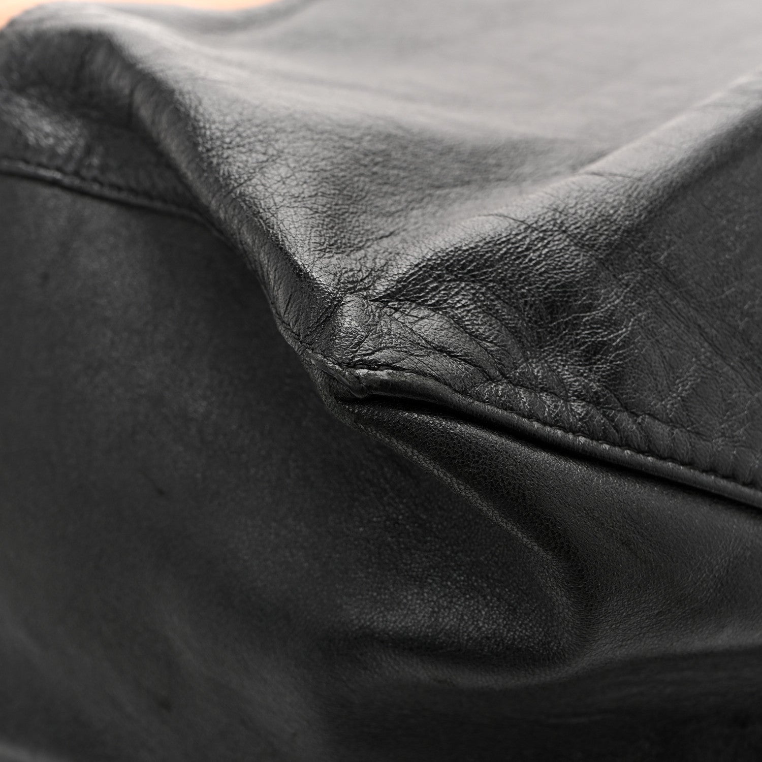 Celine Lambskin Horizontal Bicolor Cabas Camel Black 12 of 13
