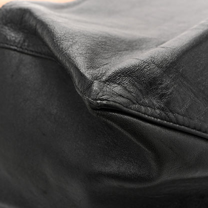 Celine Lambskin Horizontal Bicolor Cabas Camel Black 12 of 13